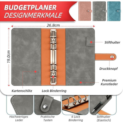 Budget Planner Deutsch Geld Sparen Sparbuch Haushaltsbuch Binder A6