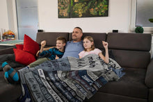 Papa Geschenk Decke 150x130cm Vatertag Geburtstagsgeschenk