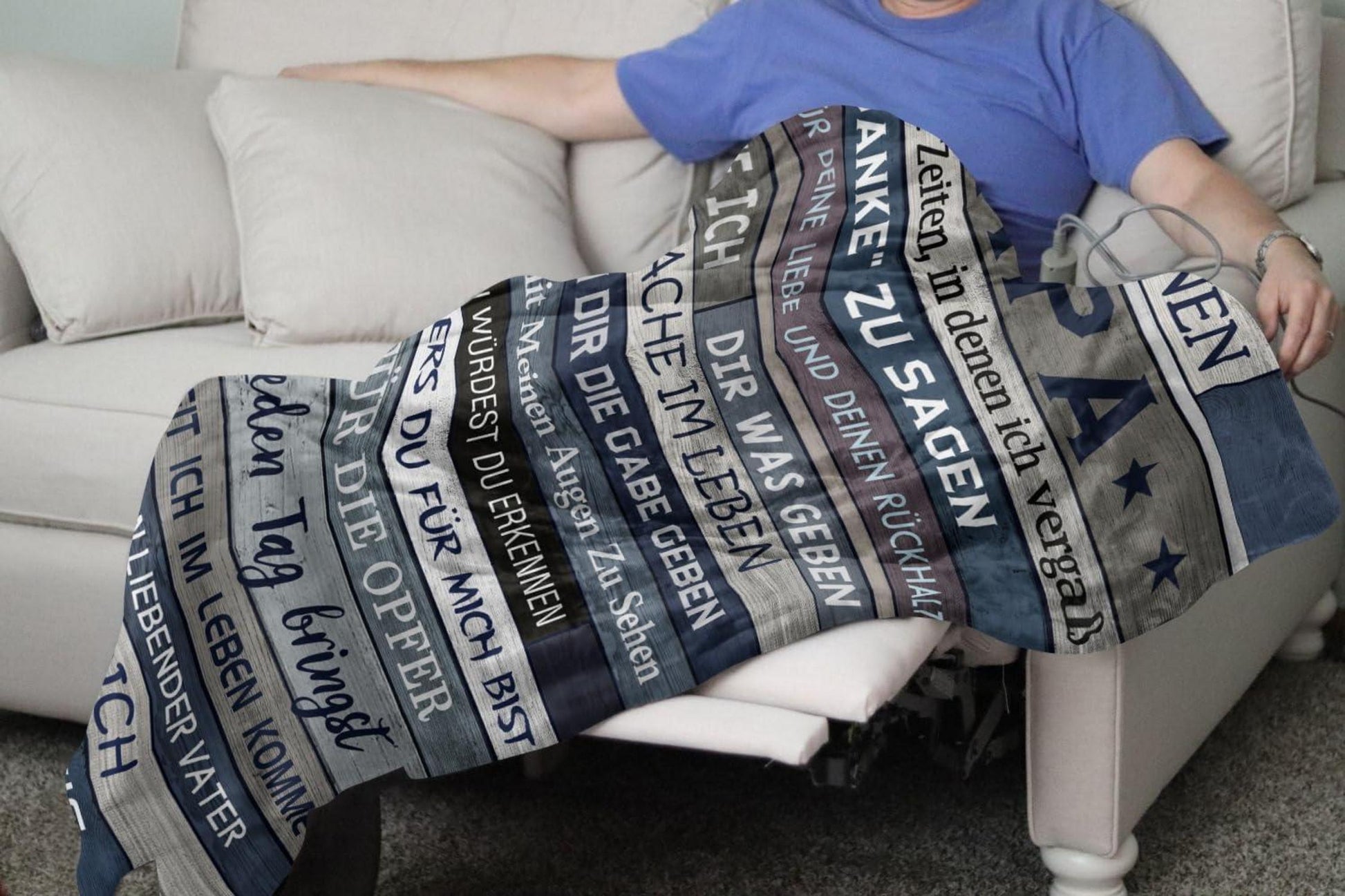 Flanell Decke 150x130 cm Vatertag Geschenk Papa Papa Von Tochter Yesbird