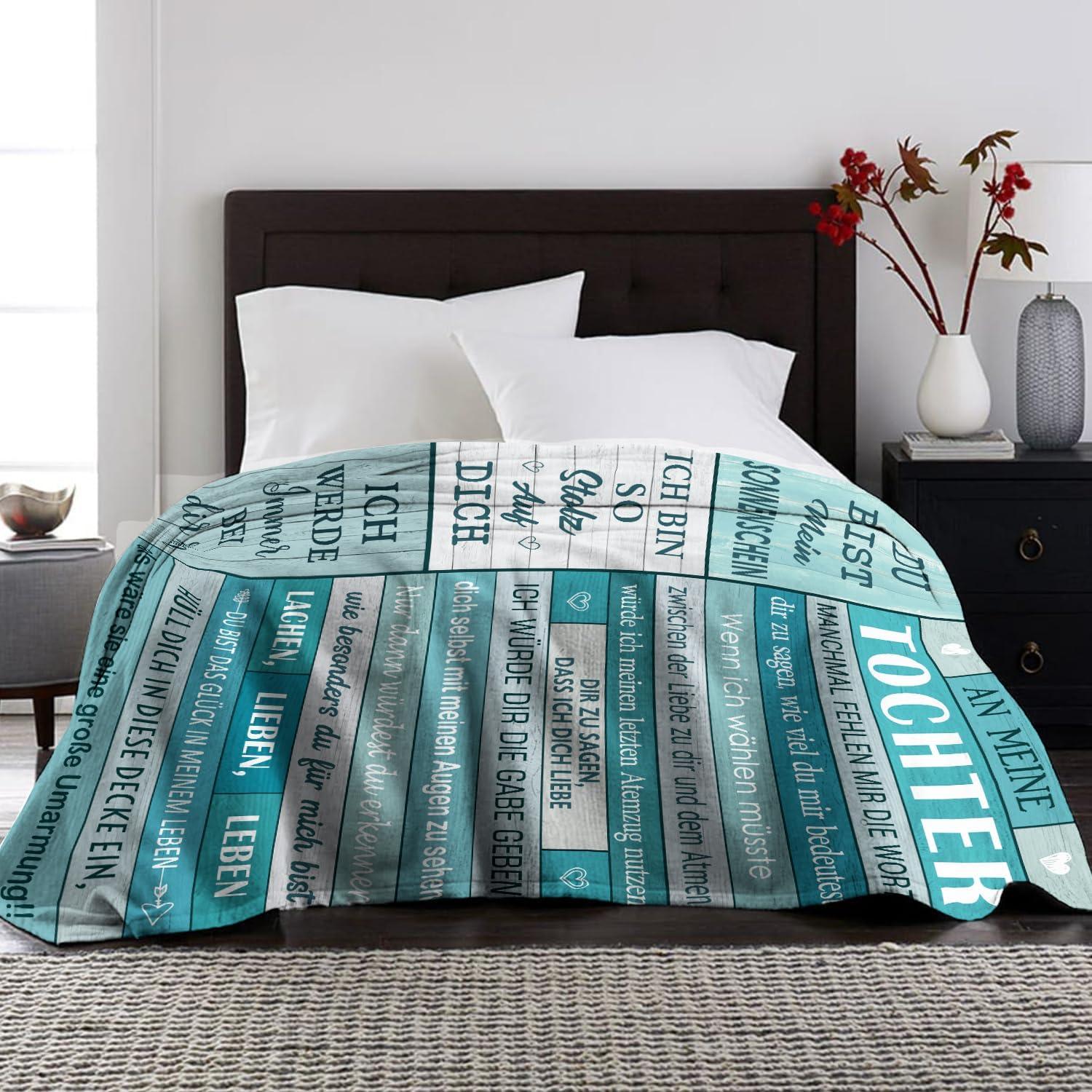 Weiche Tochter Decke Geschenk 150x130CM Kuscheldecke Mikrofaser