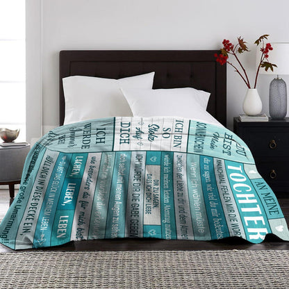 Weiche Tochter Decke Geschenk 150x130CM Kuscheldecke Mikrofaser