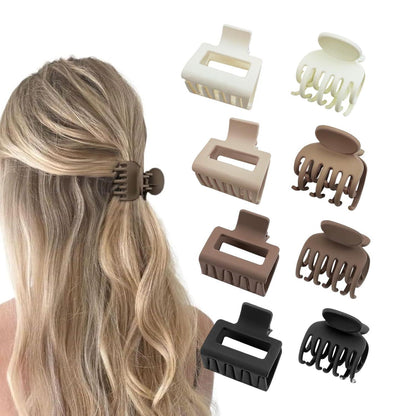 8 Stück Haarklammern für Dünnes Haar, Zweireihige