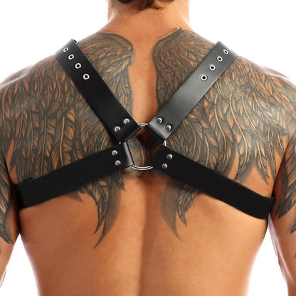 BDSM Brustgurt Herren Leder Harness Punk Bondage Clubwear