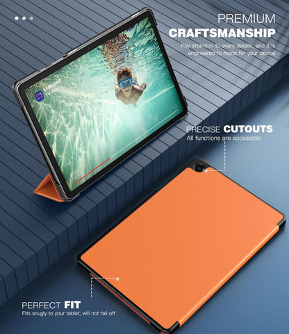 Samsung Galaxy Tab A9+ 11 Zoll 2023 Hülle Aprikosengelb