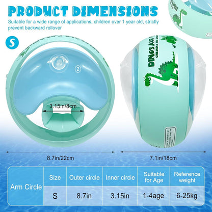 Schwimmflügel Kinder Schwimmhilfe Jungen Mädchen Swimsafe 6-25kg 20-25cm