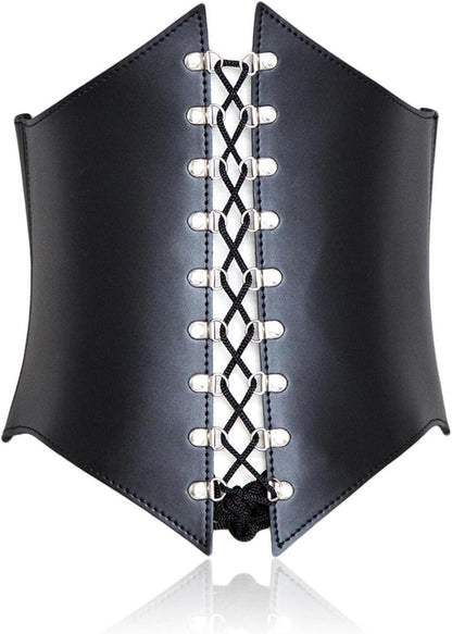 Damen Body Shaper Gothic Vintage Kunstleder Korsett Bustier Bondage Halloween Cosplay