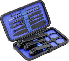 Professionelles Maniküre-Set Edelstahl 10-in-1 mit Lederetui