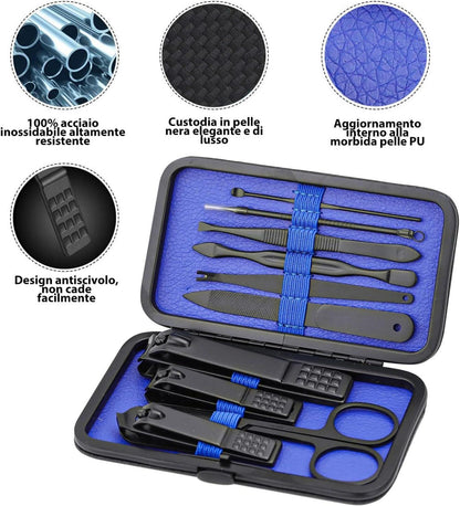 Professionelles Maniküre-Set mit Edelstahl-Werkzeugen
