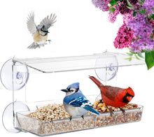 Transparente Vogelfutterstation für Fenster, Fenster Vogelhaus