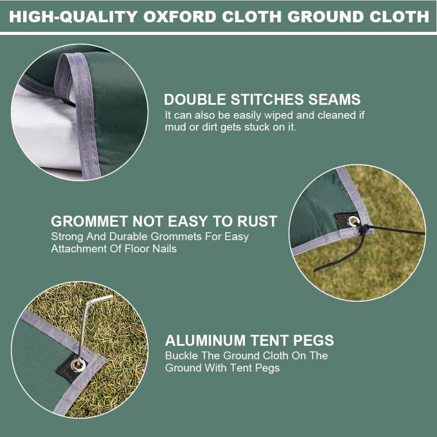 Flintronic Tarp 3x3m Wasserdicht Ultraleicht Camping Sonnensegel UV Schutz