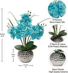 Kunstblume Orchidee Künstlich Phalaenopsis Blumen Deko 49 cm