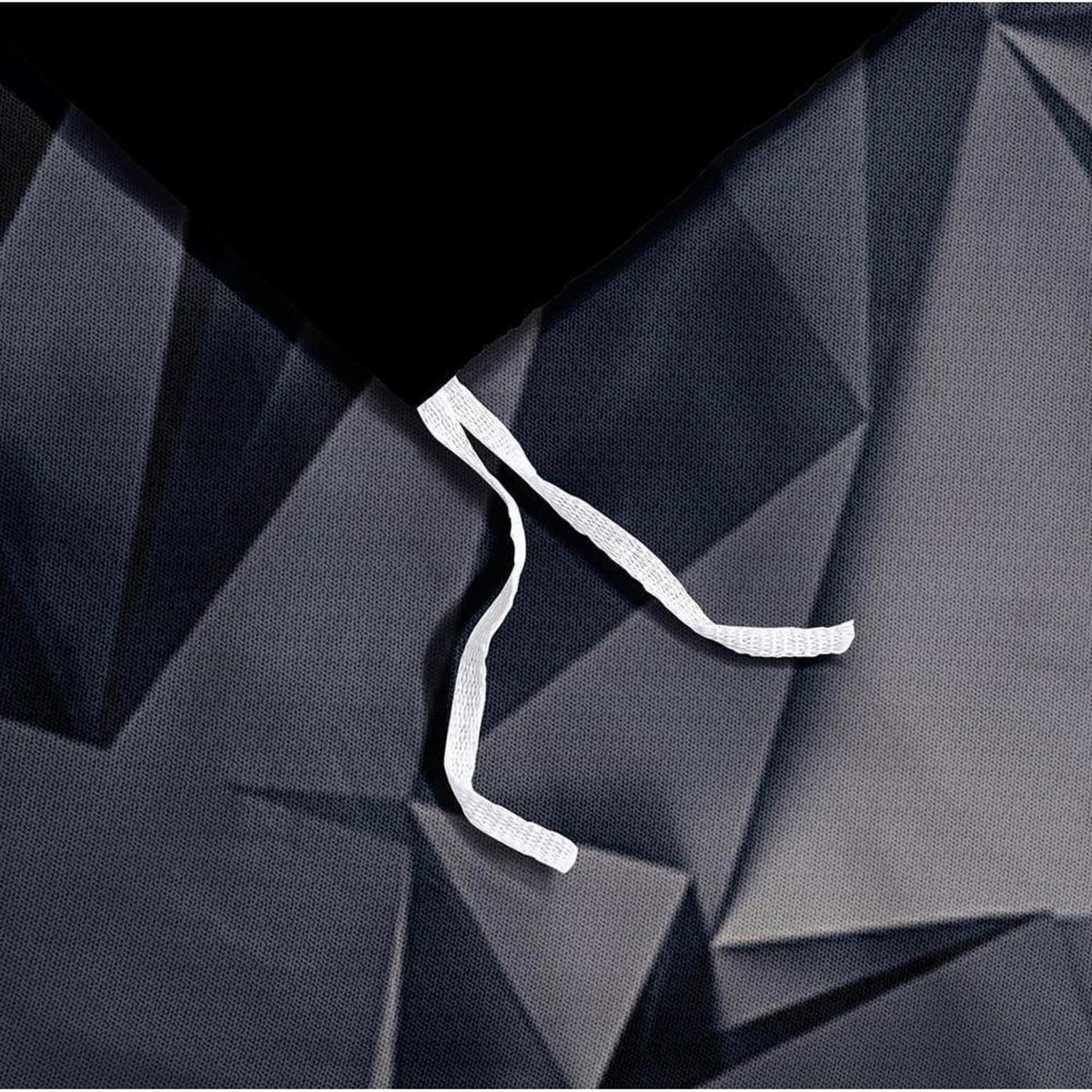 3D Geometrie Bettwäsche Set 135x200cm Grau Schwarz Mikrofaser