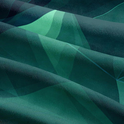 3D Geometrie Bettwäsche Set 135x200cm - 4-teilig, Silber Weiß