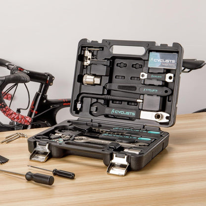 Fahrrad Reparaturset 22-teilig mit Werkzeugkoffer für Montage & Wartung