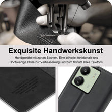 Klappbare Leder Handyhülle für Xiaomi Redmi 13C mit