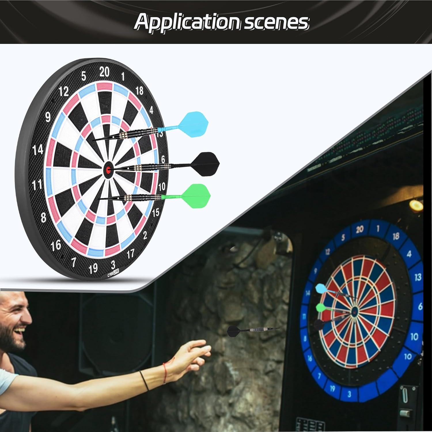 Integrierte Dart Flights und Schäfte, Präzisionsgeformt, 2-in-1, Profi