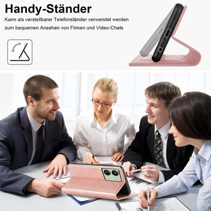 Schutzhülle Xiaomi Redmi 13C Leder Klapphülle mit Ständer