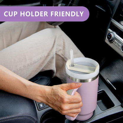 Thermobecher Strohhalm 1180ML Edelstahl Isolierbecher Tumbler Cup