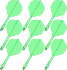 Präzisionsgeformte Dart Flights und Schäfte, 2-in-1 Dart