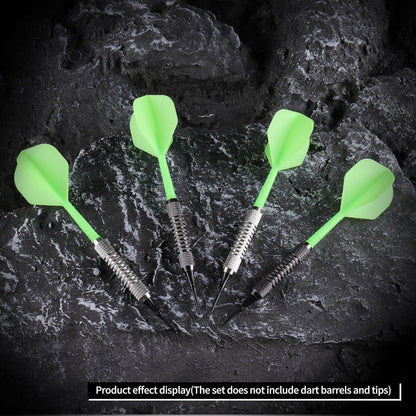 Dart Flights & Shafts 2-In-1 Precision Moulded Professional Accessories Green