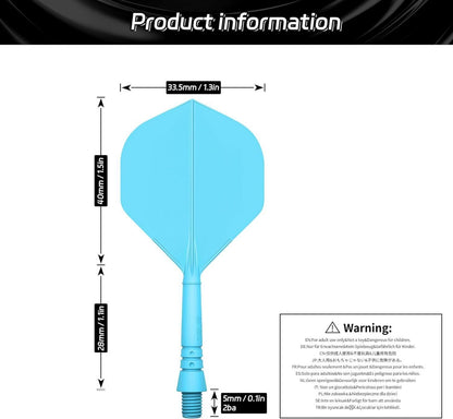 CyeeLife Precision Moulded Dart Flights and Shafts, Pack of