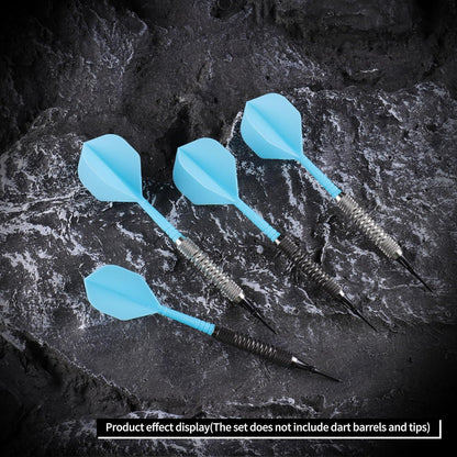 Dart Flights & Shafts 2-In-1 Professional Accessories Pack of 9 Blue