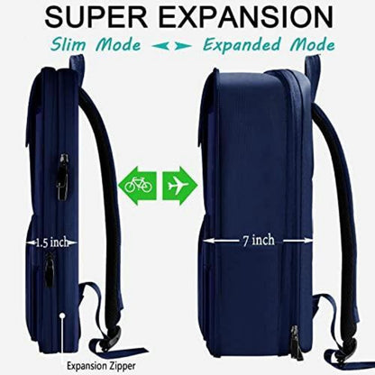 Laptop Rucksack 15,6 Zoll Business & Reise Rucksack Blau