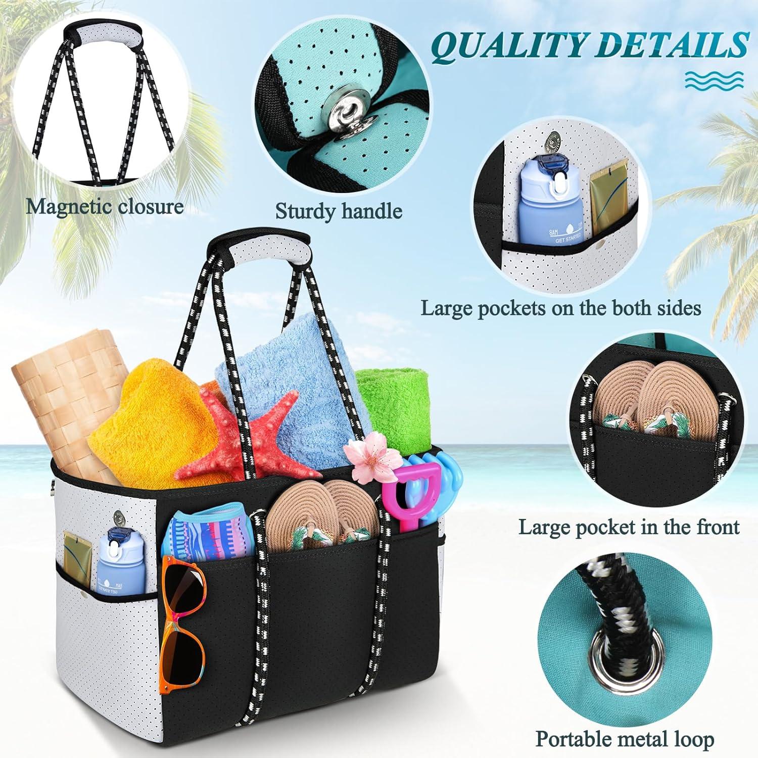 Strandtasche XXL Neopren Tragetasche 45L für Strand