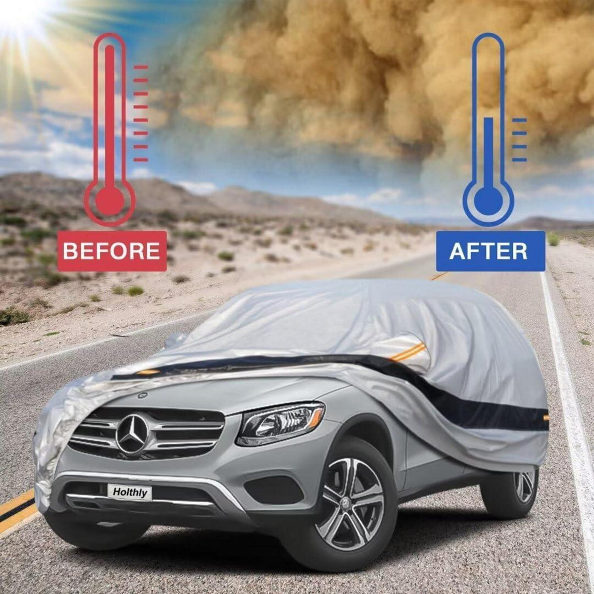 Auto Abdeckplane Benz GLC (2016-2024) – Wasserdicht & Atmungsaktiv