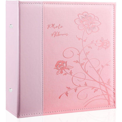 Fotoalbum 10x15 1000 Fotos Rosa in Lederoptik