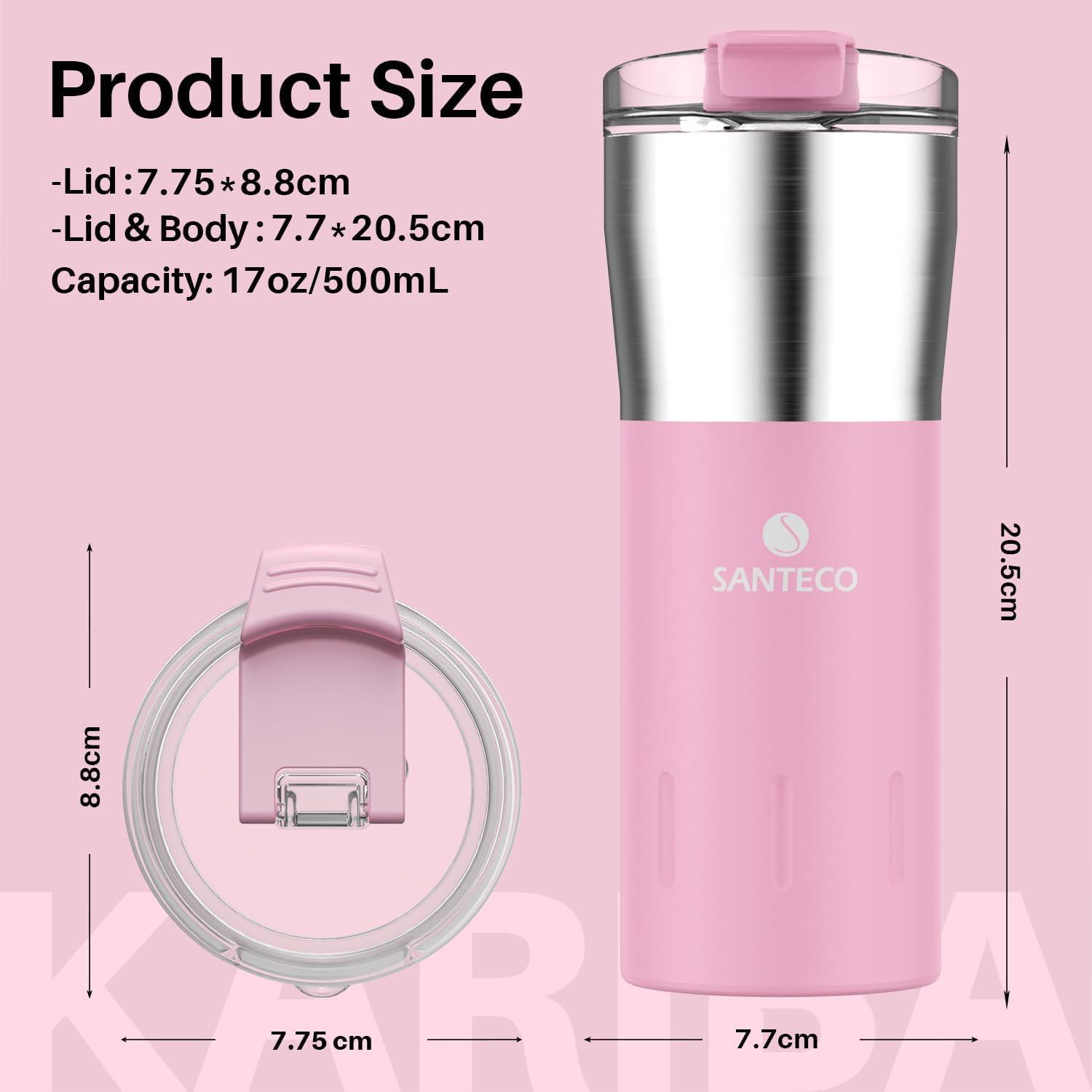 Thermobecher 500ml Edelstahl Doppelwandig Isoliert Kaffeebecher to go