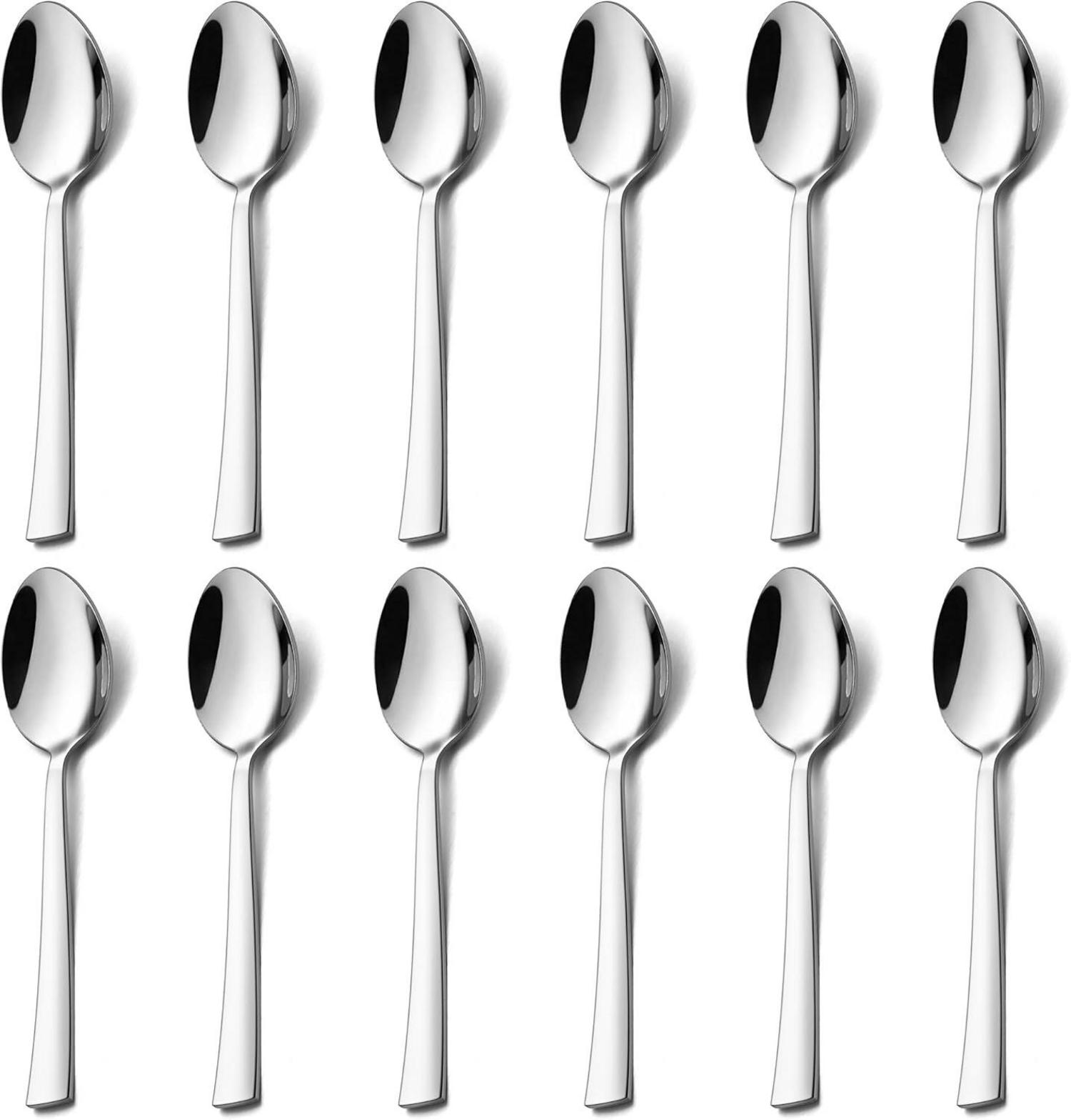 Kaffeelöffel Set Edelstahl Dessertlöffel 12 Stück Hochglanzpoliert