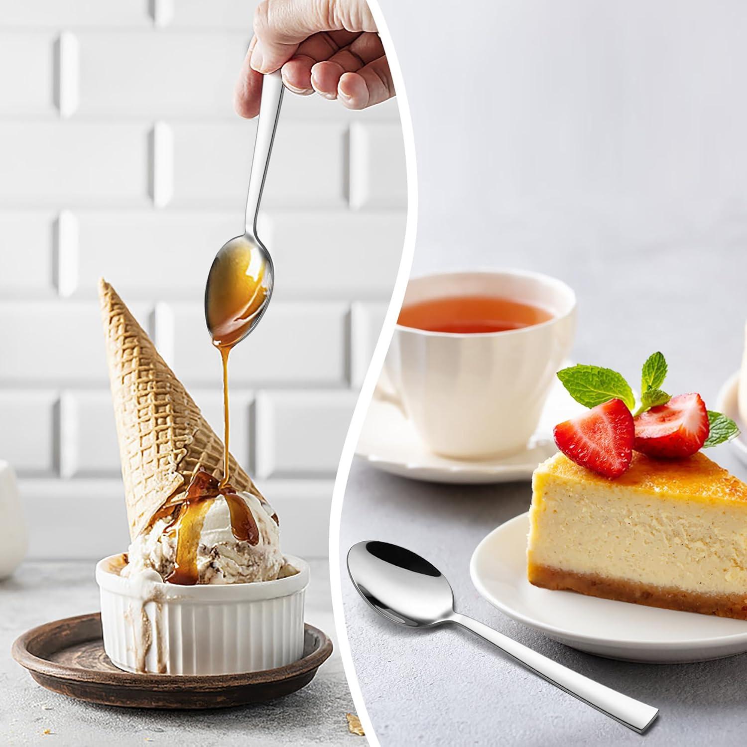 Kaffeelöffel Set 12 Stück Edelstahl Teelöffel Dessertlöffel 13,5cm