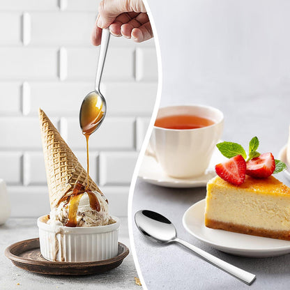 Kaffeelöffel Set 12 Stück Edelstahl Teelöffel Dessertlöffel 13,5cm