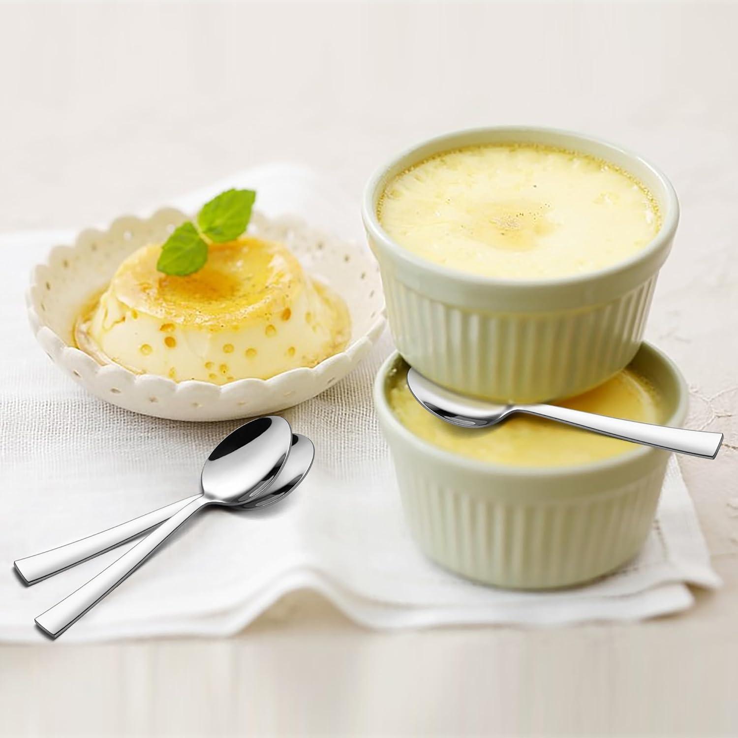 Kaffeelöffel Edelstahl Dessertlöffel 12er Set 13,5cm Spülmaschinenfest