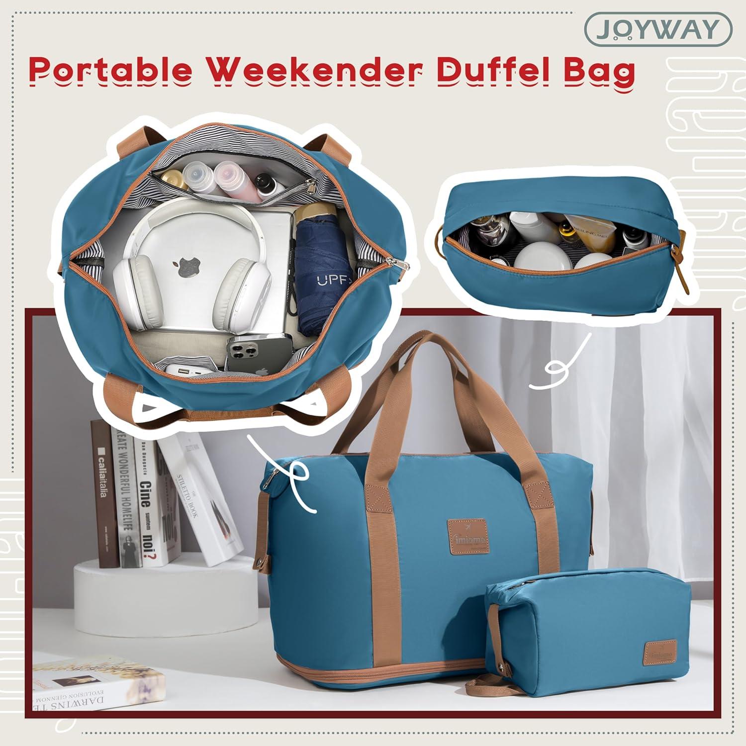 Joyway ABS Hartschalen Kofferset 3tlg 4 Rollen TSA Blau M-55cm