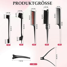 Scettar 5 Stück Sleek Bun Bürste Set mit Clips, Styling Kamm