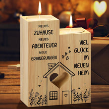Kerzenständer Einweihungsgeschenk Hauswärmer_Zwei Kerzenhalter aus