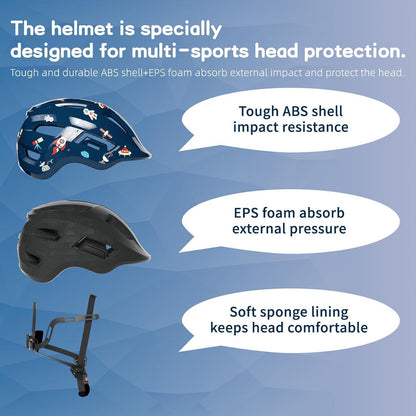 Kinder Fahrradhelm verstellbarer Helm für Jungen Mädchen