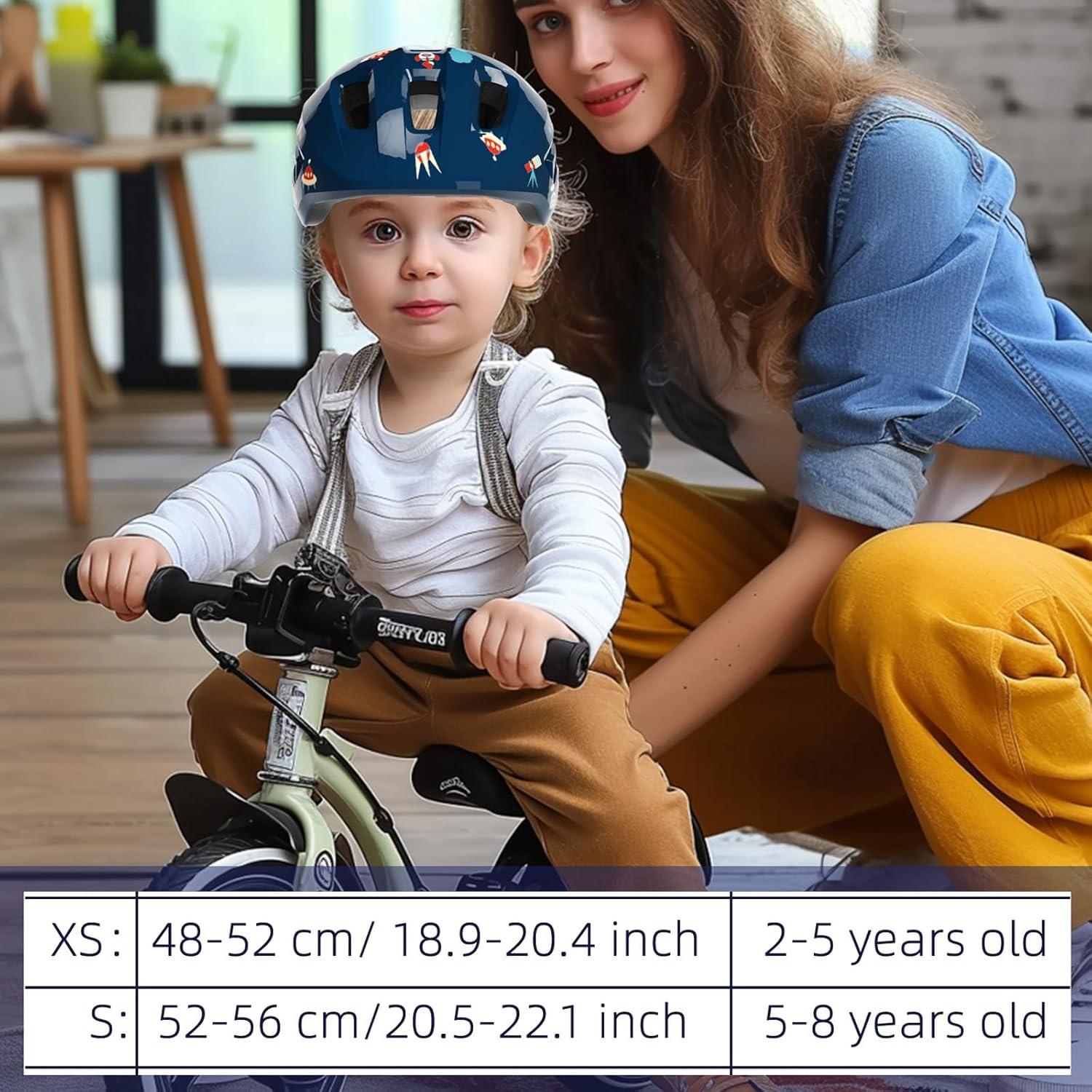 Kinder Fahrradhelm Verstellbarer Multi-Sport Helm für 2-8 Jahre