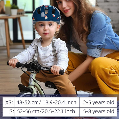 Kinder Fahrradhelm Verstellbarer Multi-Sport Helm für 2-8 Jahre