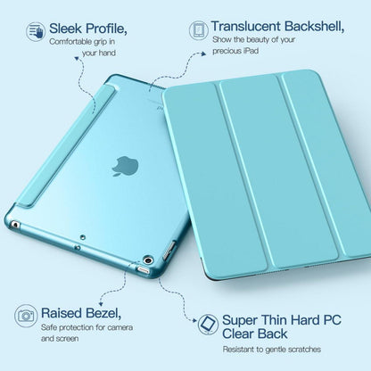 TiMOVO iPad 9. Gen 2021/8. Gen 2020/7. Gen 2019 Hülle 10,2 Zoll Smart Cover Blau