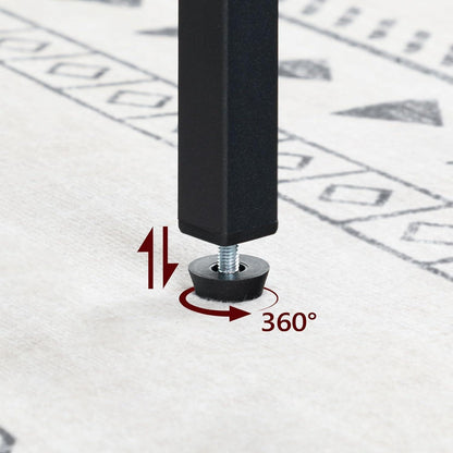 Konsolentisch mit Ladestation 180 cm USB-Anschlüssen Schwarz
