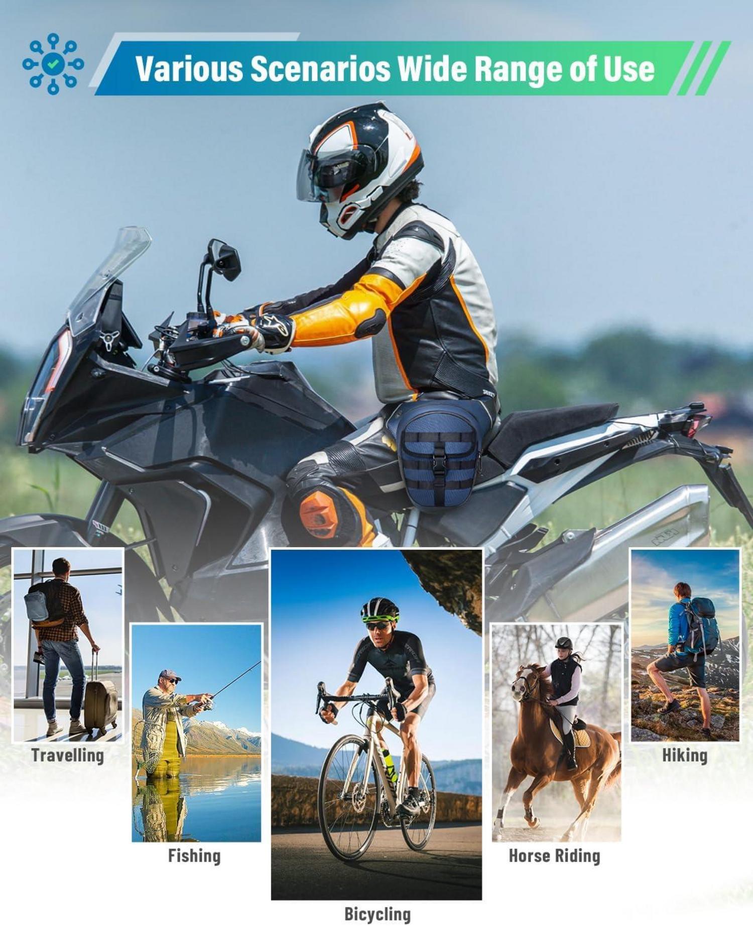 Beintasche Motorrad Herren Damen Wasserdicht Sport Taktische