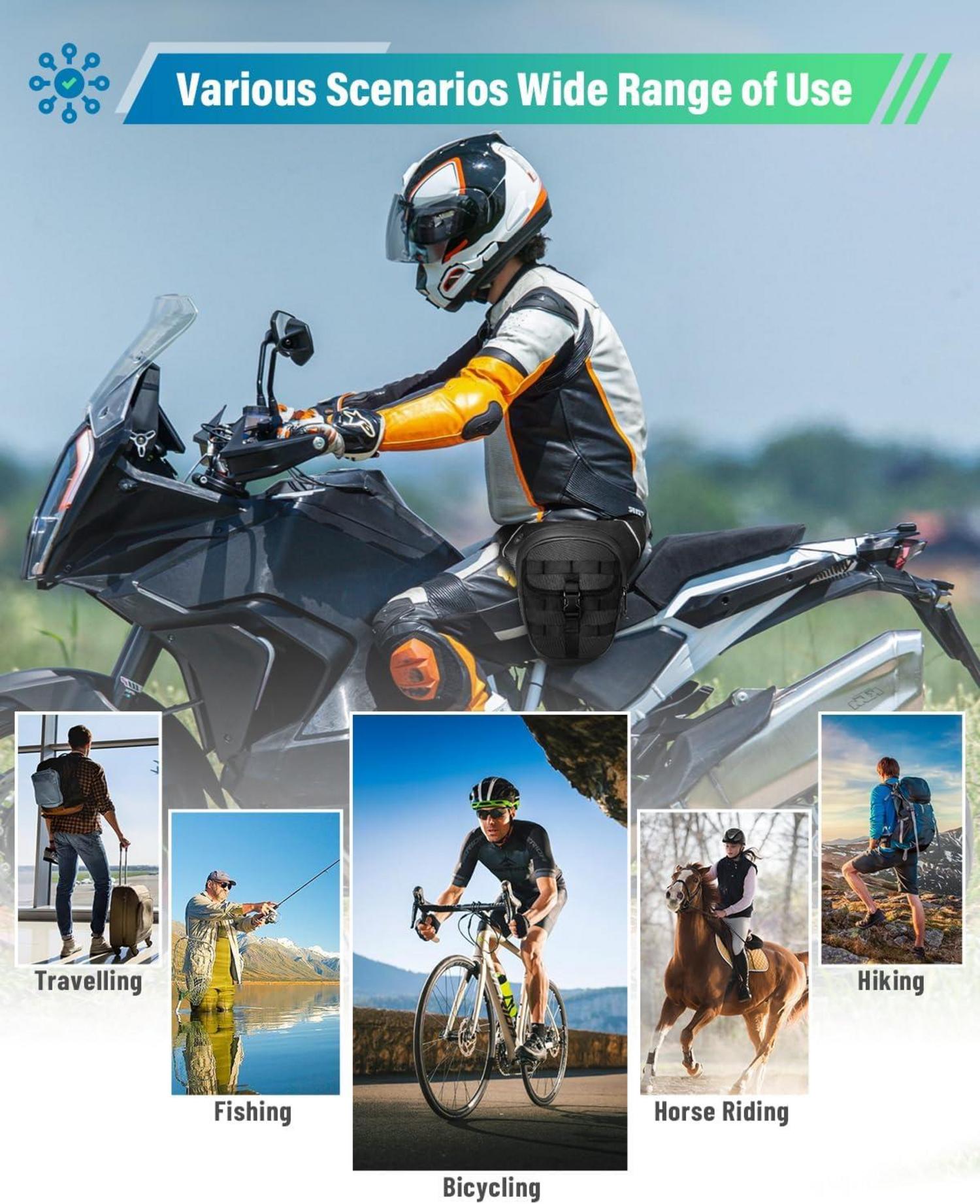 Beintasche Motorrad Herren Damen Wasserdicht Sport Beinholster
