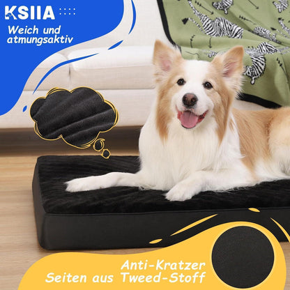 Orthopädisches Hundebett mit abnehmbarem Bezug, waschbar, L