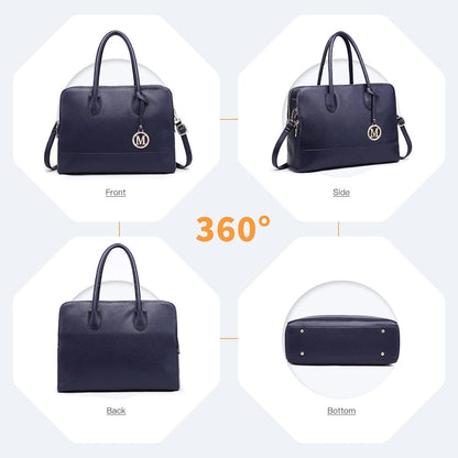 Große Miss Lulu Damen Handtasche PU Leder Retro Style