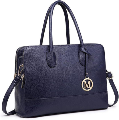 Große Retro Messenger Bag Damen Handtasche Schwarz PU-Leder