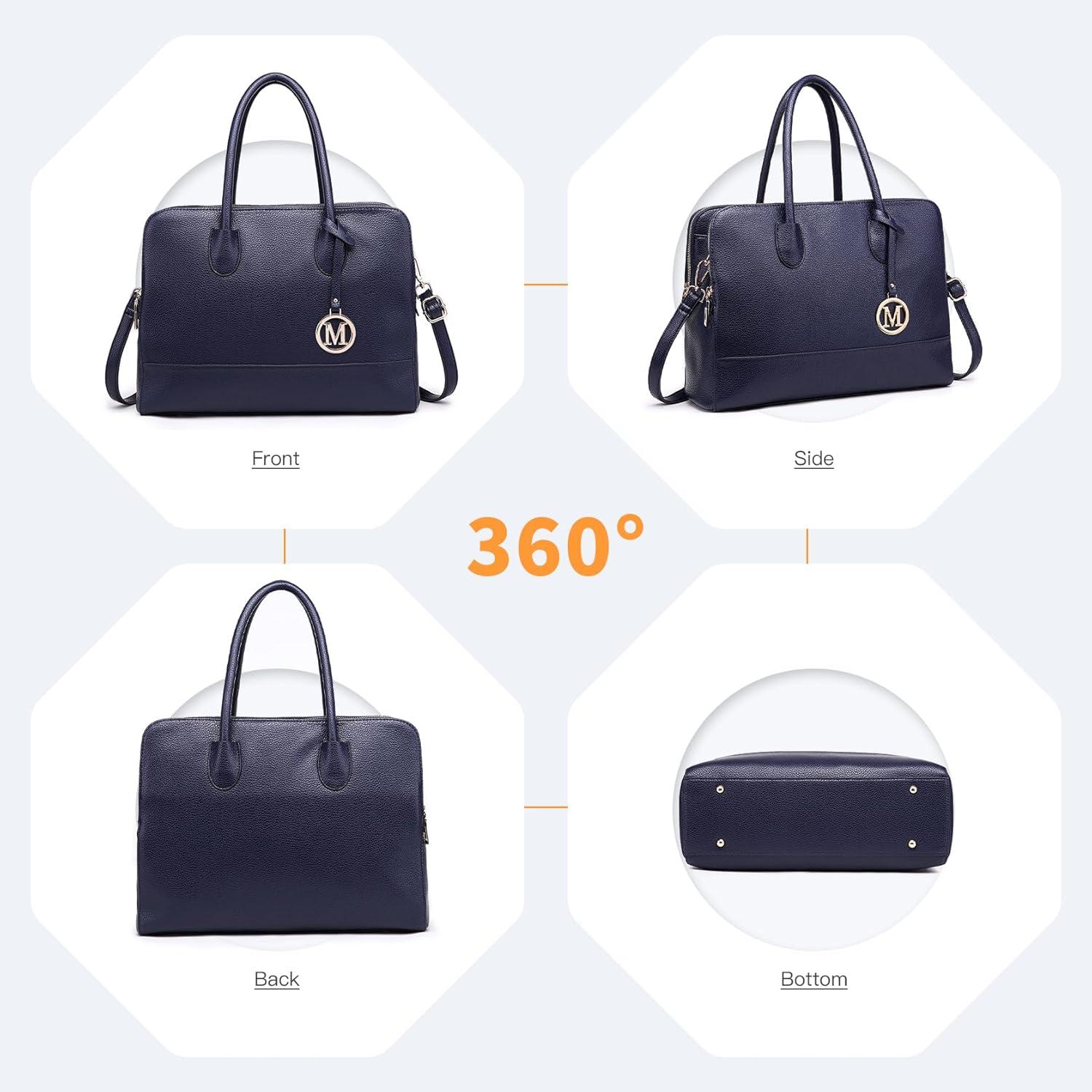 Große Tote-Handtasche Damen mit Metallreißverschlüssen und Magnetverschluss