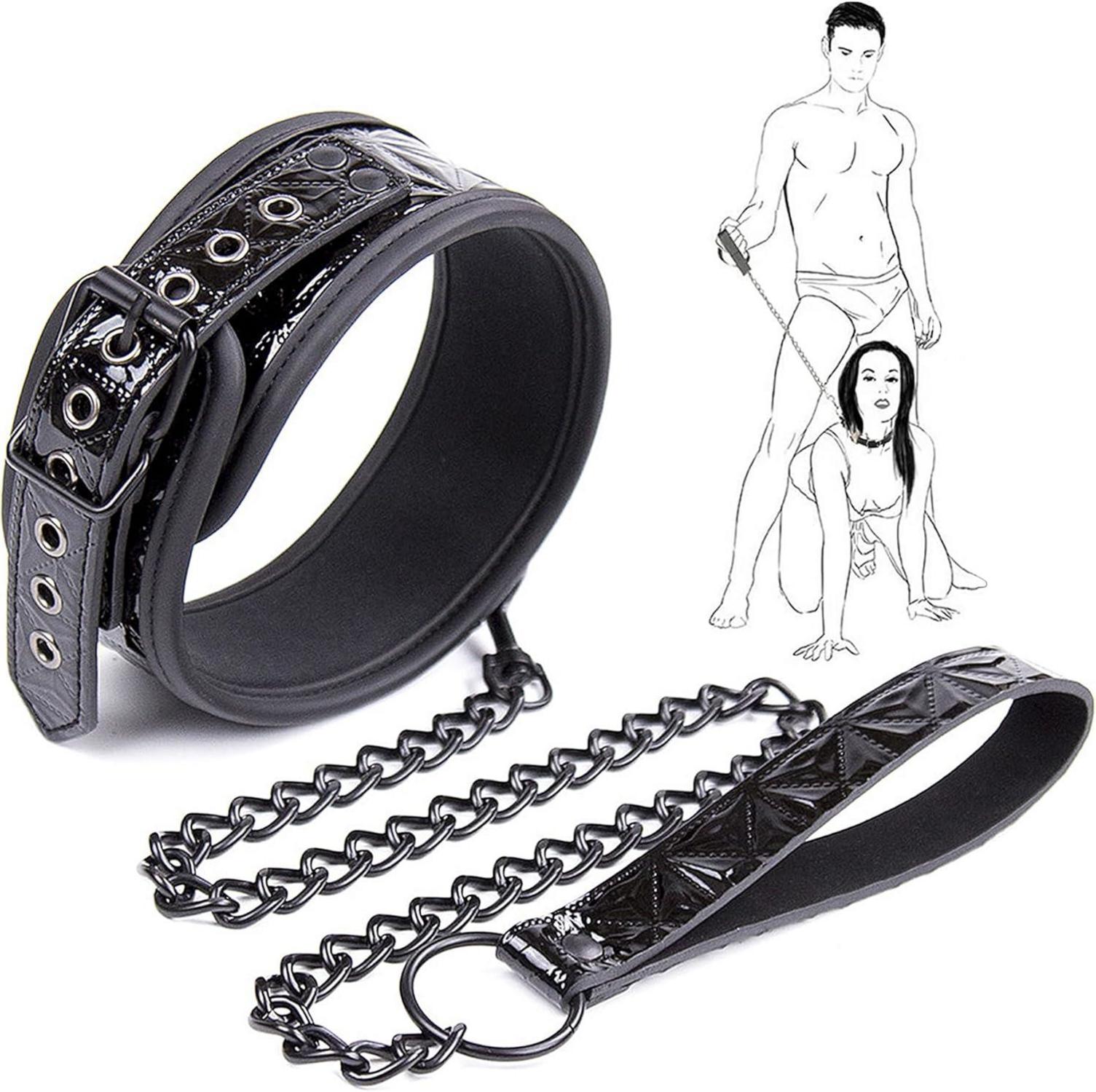 Halsband Leder SM Bondage Erotik Halsband Sexspielzeug Einstellbar